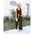 thumbnail image 6 of PRETTYGARDEN One Piece Jumpsuits for Women Summer Casual Drawstring Sleeveless Tank Romper Beach Vacation Outfits, 6 of 7