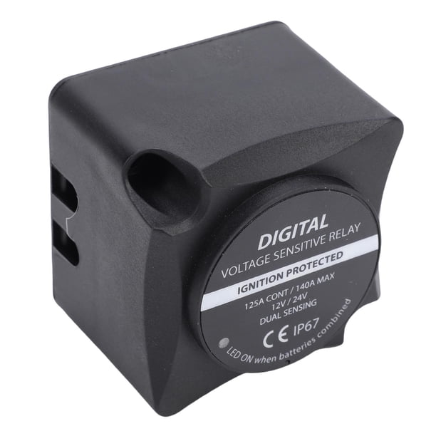 140A 12V 24V Voltaje Relé Sensible VSR Aislador De Batería Inteligente Carga Automática Para Automóvil Marina De Botes ATV UTV Con Calificación IP67