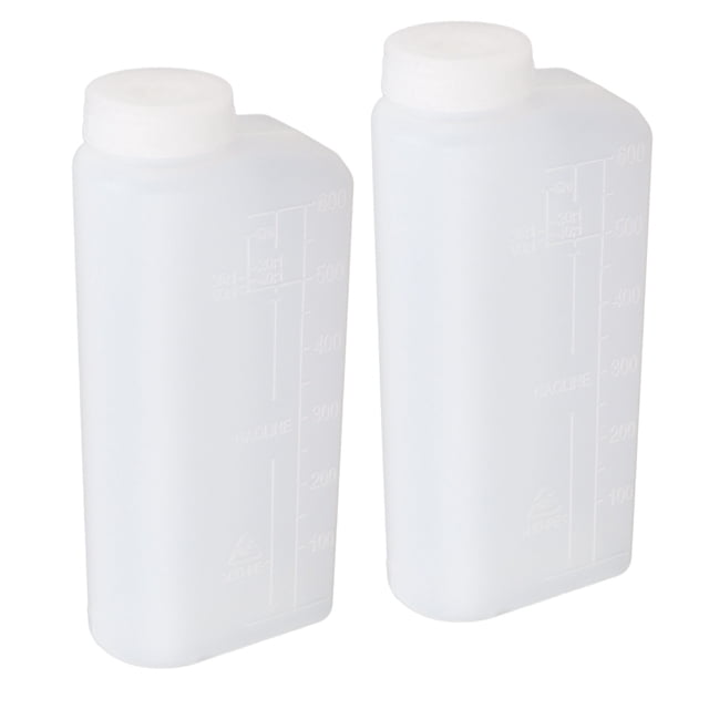 Oil Mixing Bottle Container,2PCS 600ML 2 Stroke Fuel Oil Mixing Bottle M Stroke Oil Petrol Fuel Mix Bottle Professionally Tested