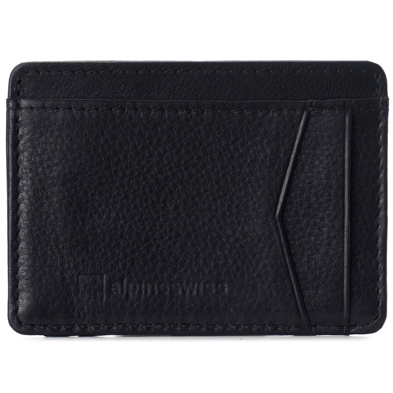 Men's Ultra-Thin Minimalist Front Pocket Wallet Leather photo 1