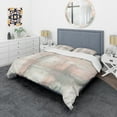thumbnail image 1 of Designart 'Intersect II Grey' Shabby Bedding Set - Duvet Cover & Shams, 1 of 1