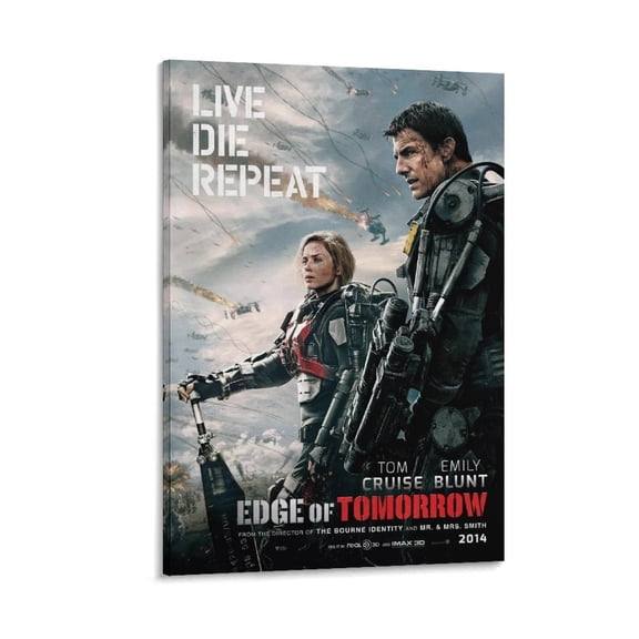 Edge of Tomorrow Classic Movie Poster Picture Print Wall Art Poster Painting Canvas Posters Artworks Gift Room Aesthetic 24x36inch(60x90cm)