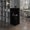 Oak, variant on 42" Tall Black Corner Bar Cabinet - 8 Wine Bottle , Double Door Modern Chic Style Room