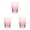 Z-Pink-3pcs, variant on Bathroom Tumbler Unbreakable Toothbrush Cup, Reusable Mouthwash Cup with Ribbed Texture, Plastic Toothbrush Holder Makeup Brush Holder, 11.8oz Transparent Drinking Cup, 1Pack
