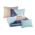 thumbnail image 3 of Mainstays Blush Aiden 8 Piece Bed in a Bag Comforter Set with Sheet Set, King, 3 of 11