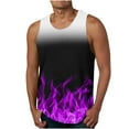 thumbnail image 1 of IROINID Hommes en Vrac Chemise Sans Manches, Hommes Occasionnels Mode Gradation Impression Pull Col Rond Débardeurs de Sport, 1 of 4