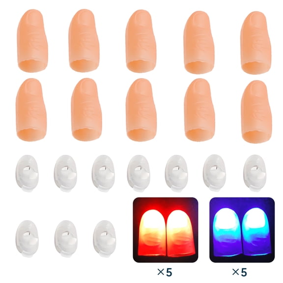 BESTSKY 10Pcs Flashing Magic Tricks Finger Lights,Christmas Stocking Stuffers,Party Concert Ambient Finger Lights,Led Flashing Fingers Christmas Gag Gifts,Multicolor1
