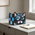 thumbnail image 7 of Stained Glass Cat Flower Pot,Handmade Cute Pots for Plants, Room and Office Decoration Glass Container Storage,Indoor Plant Pots with Drainage,Plant Gifts, 7 of 7
