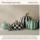 thumbnail image 3 of Calabaza decorativa MACKENZIE-CHILDS Emerald Check Small, 3 of 6