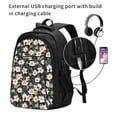 thumbnail image 2 of Daiia Flowers Pattern USB Charging Backpack for Men and Women, Anti-Theft Backpack,Travel Backpack,School Backpack,College Backpack,Laptop Backpack, 2 of 7