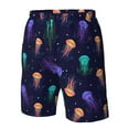 thumbnail image 5 of Kdxio Sea Jellyfish Pattern Mens Casual Shorts - Drawstring Summer Beach Sports Shorts for Men, 5 of 9