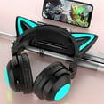 thumbnail image 6 of Cat Ear Headphone Headphones Wireless Bluetooth Stereo Cute Gaming Bluetooth Headphones Foldable LED Light Up Headphones Over Ear, 6 of 8