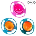 thumbnail image 2 of Bol Gyroscopique pour Bébé Rotation à 360 Degrés Résistant aux Éclaboussures Plat d'Alimentation pour Enfants, 2 of 6