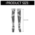 thumbnail image 3 of Women Aesthetic Flower Lace Ruffle Trim Patchwork Thigh High Long Stockings, 3 of 11