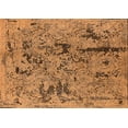 thumbnail image 1 of Ahgly Company Indoor Rectangle Oriental Orange Industrial Area Rugs, 5' x 7', 1 of 4