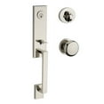 thumbnail image 3 of Baldwin Reserve Scseaxroucrr150 Single Cylinder Seattle Handleset Round Knob and Contemporary Round Rose Satin Nickel Finish, 3 of 3