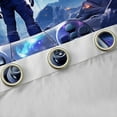 thumbnail image 4 of Manfei Console Gamer Gaming Black Out Curtains,Galaxy Planet Curtains Pack of 2 (42x63 Each),Modern City Bedroom Curtains For Boys Teens,Luxury Bedroom Decor, 4 of 6