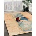 thumbnail image 2 of Ahgly Company Indoor Square Abstract Brown Abstract Area Rugs, 5' Square, 2 of 6