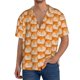 thumbnail image 1 of Balery Beautiful Fox A Camisa Casual de Manga Corta con Botones para Hombre, Texturizada, Estilo Cubano, para Playa, Verano-4X-Large, 1 of 5