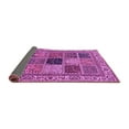 thumbnail image 2 of Ahgly Company Indoor Round Abstract Purple Modern Area Rugs, 3' Round, 2 of 4