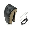 thumbnail image 1 of Cubierta de pomo de cambio de marcha antideslizante Unique Bargains para Honda CRV, protector de manija de cambio de palanca de cuero negro y beige, 1 of 6
