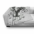 thumbnail image 3 of Letter Y Soft Flannel Fleece Throw Blanket, Calligraphy Inspired Medieval Capital Letter Alphabet European Design, Cozy Plush for Indoor and Outdoor Use, 60" x 80", Black Grey White, by Ambesonne, 3 of 6