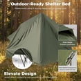 thumbnail image 2 of Biotree 2-Person Foldable Off-Ground Camping Cot Tent with Pop Up Shelter and Wheeled Carry Bag, Green, 2 of 10