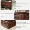 thumbnail image 5 of ACCOHOHO 5-Tier Storage Dressers, Wood Rustic Chest of Drawers for Bedroom Living Room,Brown, 5 of 6