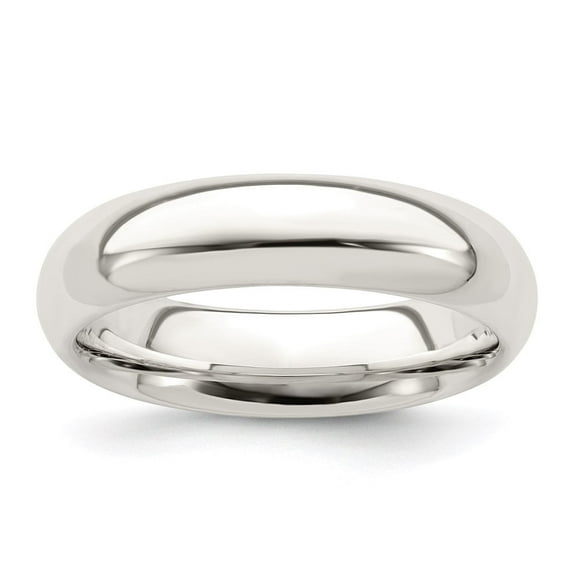 Auriga Fine Jewelry 925 Sterling Silver 5mm Wedding Band Ring Size 7 for Women