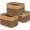 Brown / Black, variant on 3-Pack Storage Baskets for Shelves, Decorative Baskets for Organizing, Woven Baskets for Storage, Book Basket Cube Storage Bin Box, Pantry Closet and Shoe Organizers, Black Jute