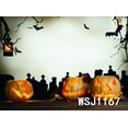 thumbnail image 3 of YUSDECOR 7x5ft Pumpkin Lanterns on Halloween Photography Backdrop Studio Background Photo Backdrops Studio Props, 3 of 4