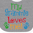 thumbnail image 4 of Inktastic My Grammie Loves Me Boys or Girls Baby Bib, 4 of 4