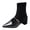 Black, variant on Dress High Heel Boots for Women Ladies 2025 Fashion Leather Suede Patchwork Pointed Toe Mid Calf Dressy Ankle Booties with Back Zipper Winter Fall Brown Size 8