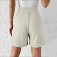 thumbnail image 3 of BLVB Women's Dress Shorts Casual High Waisted Wide Leg Pleated Dressy Summer Workwear Shorts with Pockets, 3 of 6
