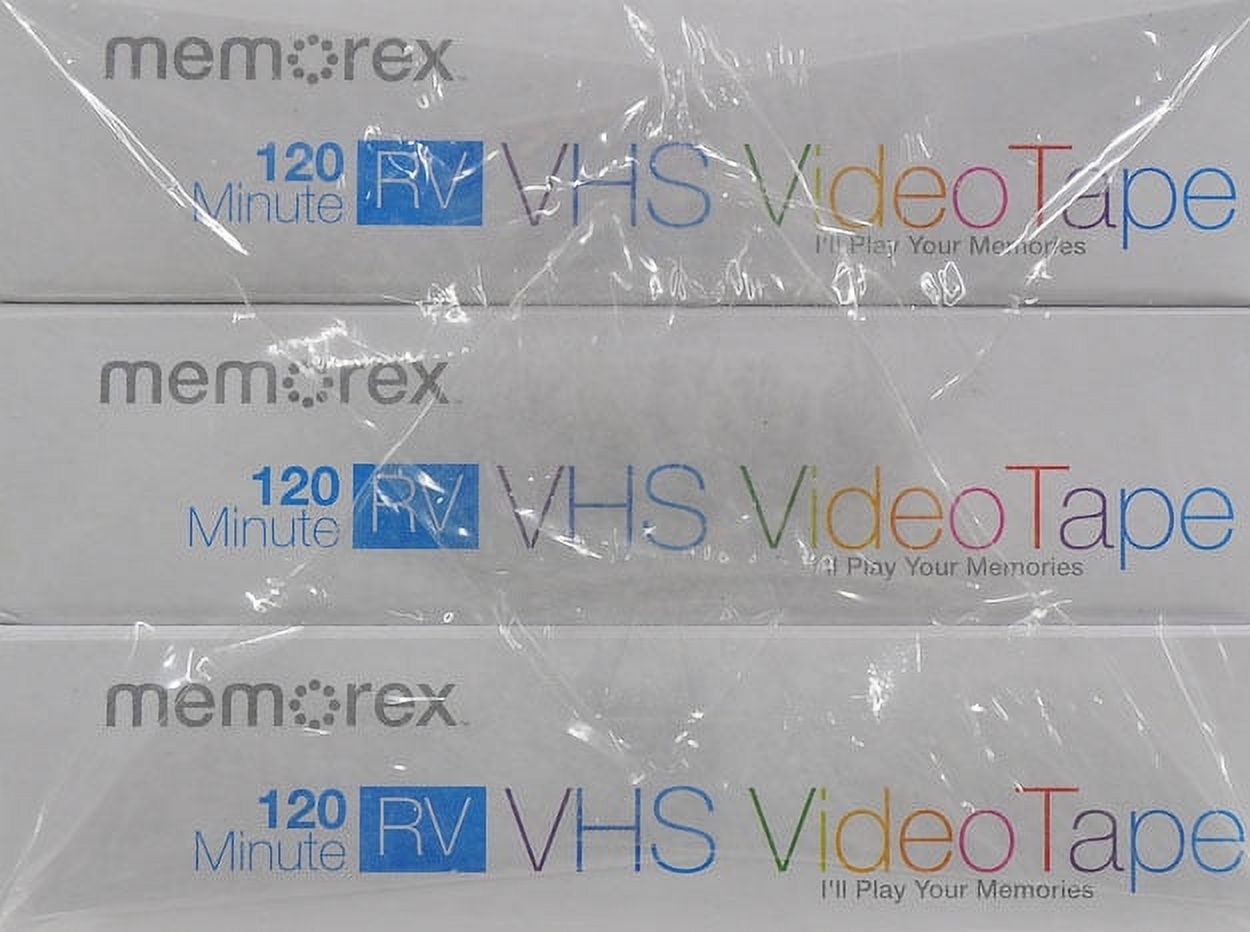 Memorex T-120 120 Minute RV VHS Video Tape, 5 Pack - image 4 of 4