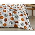 thumbnail image 3 of Sweet Jojo Designs Watercolor Sports Theme Multicolor Full/Queen Bed Comforter 3 Piece Bedding Set - 3 Piece, 3 of 6