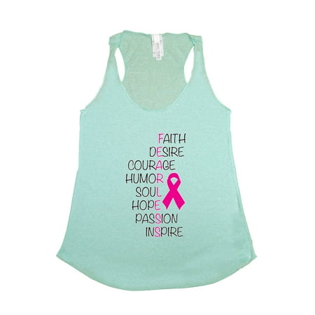 Women's FEARLESS Breast Cancer Awareness Tri Blend Tank