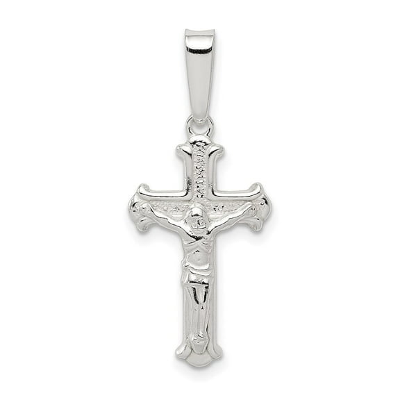 Auriga Fine Jewelry 925 Sterling Silver Crucifix Cross Pendant for Women (L- 30mm, W- 13mm)