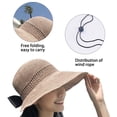 thumbnail image 3 of Sombreros para el sol Harhinhe para mujer, ligeros, plegables y empacables, para playa, 3 of 5