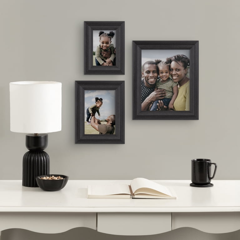 Mainstays 8x10 Beaded Black Tabletop Picture Frame - Walmart.com