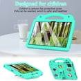 thumbnail image 3 of Dteck for Onn 10.1" Tablet (2024 Model 100135925) Case for Kids, Children Friendly EVA Shockproof Handle Stand Shockproof Tablet Cover with Shoulder Strap for Boys Girls,Mint, 3 of 8
