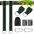 thumbnail image 1 of Kit de correas para columpios de árbol Uxcell, cuerda de columpio pesada de poliéster de 3FT soporta 2200LBs con ganchos de resorte de bloqueo giratorio, 1 of 1