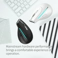 thumbnail image 5 of Wireless Vertical Mouse with Colorful Lights, 8 Programmable Keys, and High DPI for Gaming, White, 5 of 7