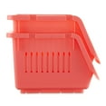 thumbnail image 4 of Pen + Gear Stackable Polypropylene, Plastic Storage Bins, Coral, 2 Count, All Ages, 4 of 5