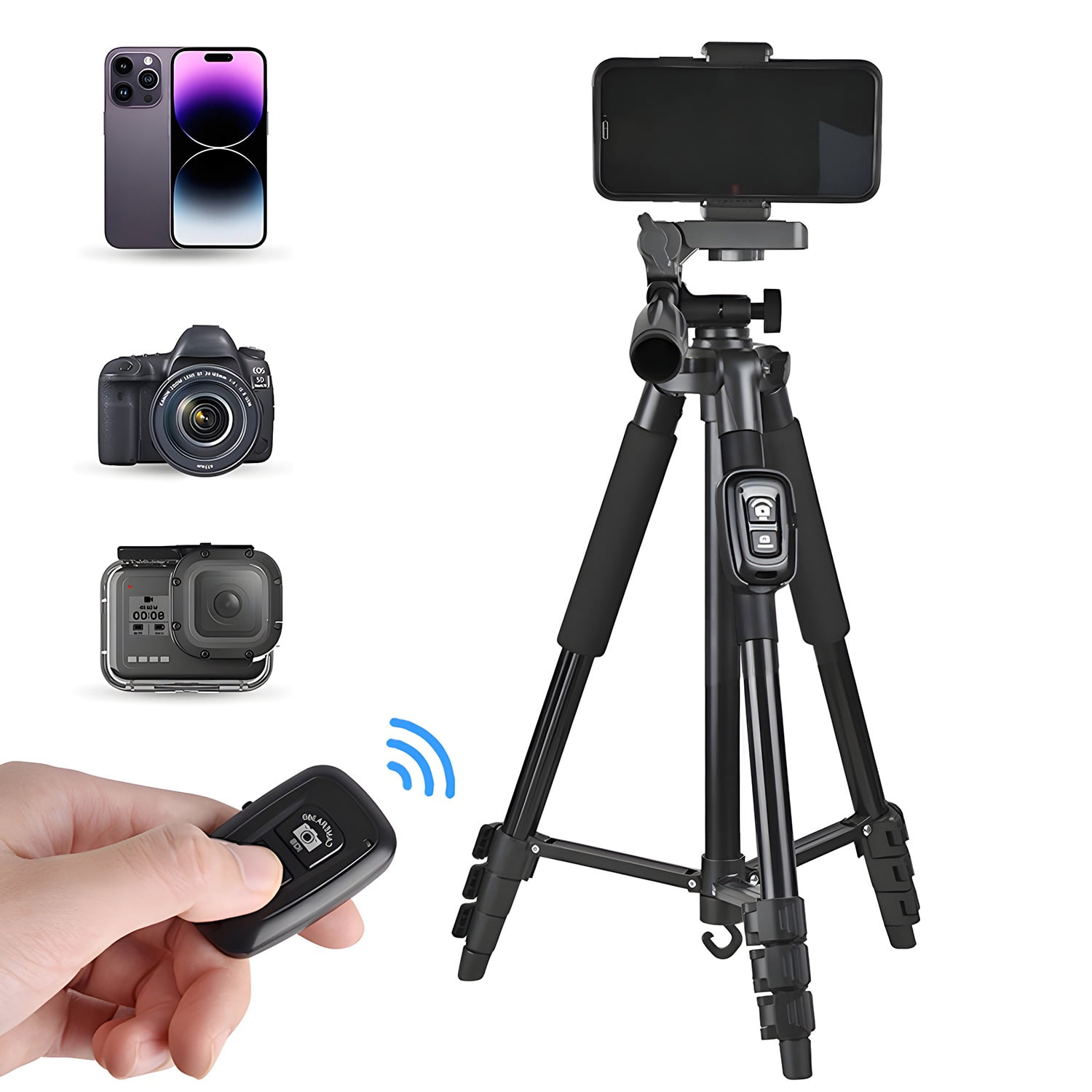Trépied De Caméra Téléphone Avec Télécommande Flexible Selfie-Stick - Trépied Photo Et Vidéo