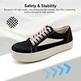 thumbnail image 2 of Women’s Men’s Classic Platform Sneakers Adult Low Top Fashion Shoes Non-Slip Casual Outdoor Walking Shoes, 2 of 7