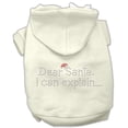 thumbnail image 4 of Christmas Pet Dog  Cat Hoodie Rhinestone, "Dear Santa, I Can Explain", 4 of 9