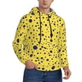 thumbnail image 2 of Wukai Blue Spots Print Men Hoodies Fleece Sweatshirts Long Sleeve Sweaters Pullover Fall Outfits Winter Clothes-Medium, 2 of 7