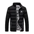 thumbnail image 3 of 2024 Otoño Invierno nueva alta calidad de los hombres casual simplicidad moda rompevientos chaqueta cálida cuello alto abrigo delgado con cremallera, 3 of 5