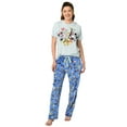 thumbnail image 5 of Women's Mickey Mouse & Friends Pajama Set T-Shirt & Plush Lounge Pants Disney, 5 of 8